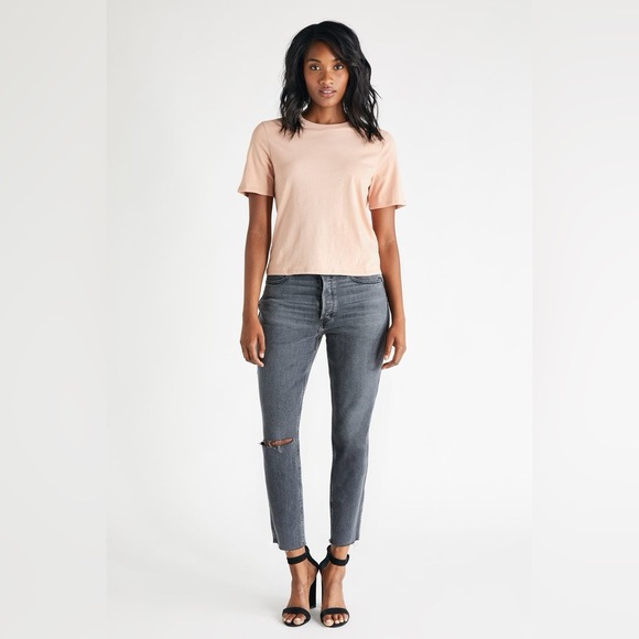 Etica Denim - Etica Alex High Rise Skinny Jeans in Sunned Black Size 27